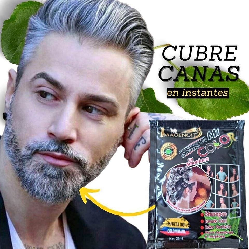 Juventud en Cada Lavado - Shampoo Cubre canas NEGRO