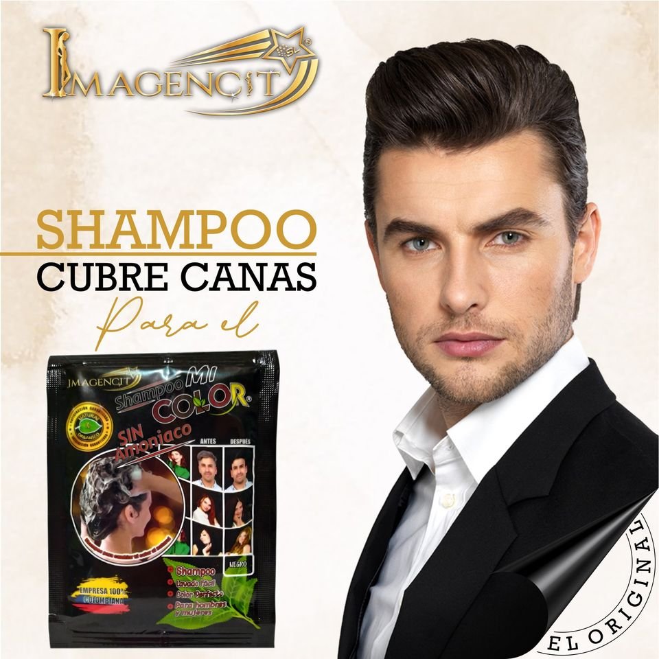 Juventud en Cada Lavado - Shampoo Cubre canas NEGRO