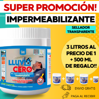 3x1 Lluvia cero ® Sellador impermeabilizante💦