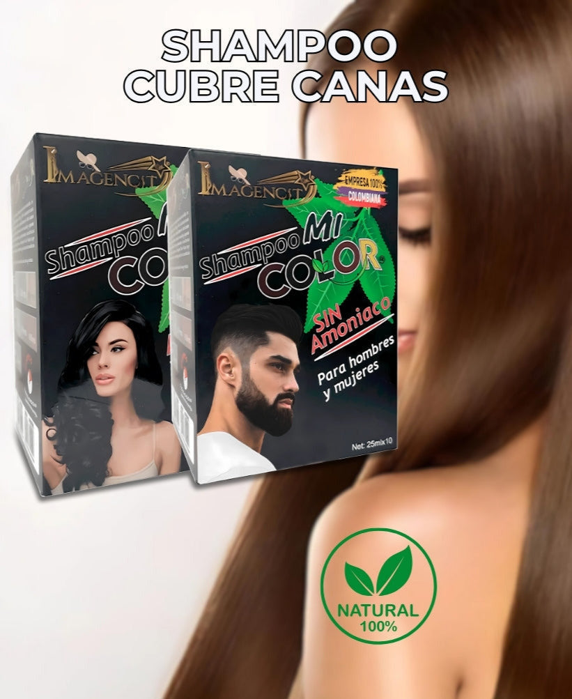 Juventud en Cada Lavado - Shampoo Cubre canas NEGRO