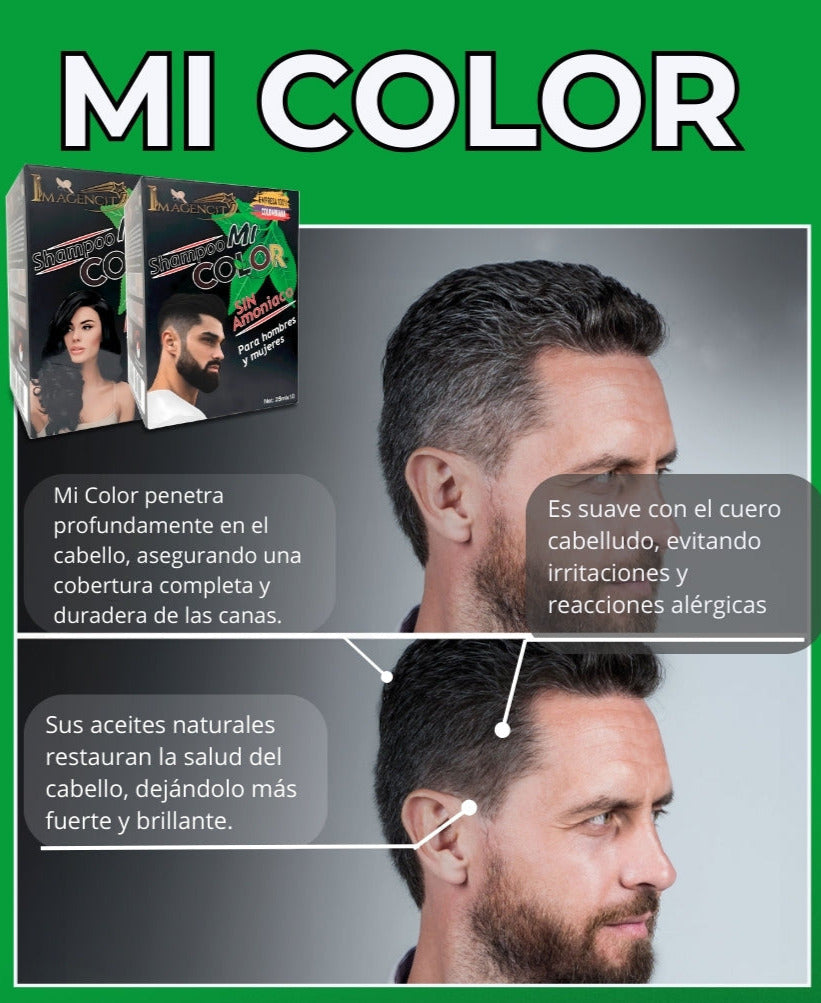 Juventud en Cada Lavado - Shampoo Cubre canas NEGRO