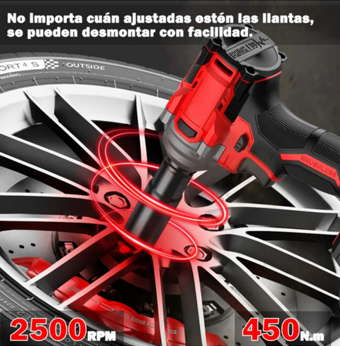 🔧 Llave de Impacto 2 BATERIAS💪