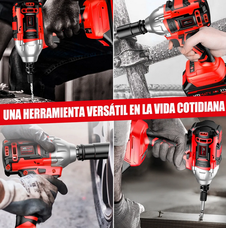 🔧 Llave de Impacto 2 BATERIAS💪